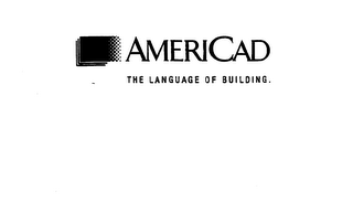 AMERICAD THE LANGUAGE OF BUILDING. logo