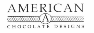 AMERICAN A CHOCOLATE DESIGNS logo