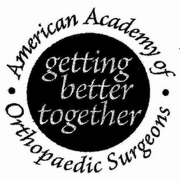 AMERICAN ACADEMY OF ORTHOPAEDIC SURGEONS GETTING BETTER TOGETHER logo