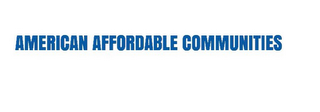 AMERICAN AFFORDABLE COMMUNITIES logo
