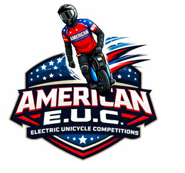 AMERICAN AMERICAN E.U.C. ELECTRIC UNICYCLE COMPETITIONS logo