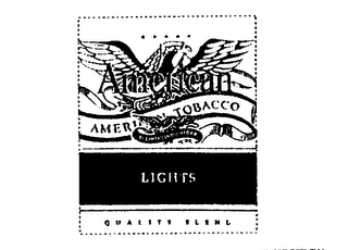 AMERICAN AMERICAN TOBACCO THE AMERICAN TOBACCO CO. LIGHTS QUALITY BLEND logo