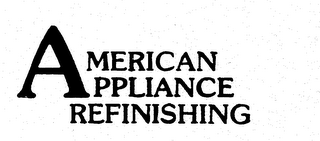 AMERICAN APPLIANCE REFINISHING logo