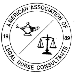 AMERICAN ASSOCIATION OF LEGAL NURSE CONSULTANTS 1989 logo