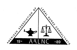 AMERICAN ASSOCIATION OF LEGAL NURSE CONSULTANTS 1989 AALNC logo