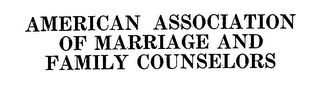 AMERICAN ASSOCIATION OF MARRIAGE AND FAMILY COUNSELORS logo
