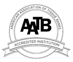 AMERICAN ASSOCIATION OF TISSUE BANKS AATB ACCREDITED INSTITUTION logo