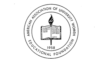 AMERICAN ASSOCIATION OF UNIVERSITY WOMEN EDUCATIONAL FOUNDATION 1958 logo