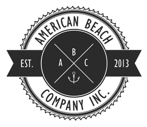 AMERICAN BEACH COMPANY INC. EST. 2013 ABC logo