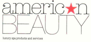 AMERICAN BEAUTY LUXURY SPA PRODUCTS AND SURVICES logo