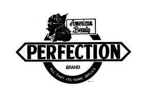 AMERICAN BEAUTY PERFECTION BRAND ALL THAT ITS NAME IMPLIES logo
