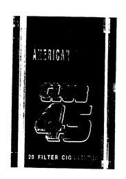 AMERICAN BLEND CLUB 45 20 FILTER CIGARETTES logo