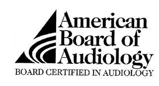 AMERICAN BOARD OF AUDIOLOGY BOARD CERTIFIED IN AUDIOLOGY logo