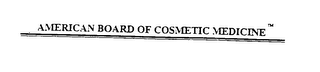 AMERICAN BOARD OF COSMETIC MEDICINE logo