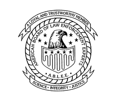AMERICAN BOARD OF LAW ENFORCEMENT EXPERTS A.B.L.E.E. A LOYAL AND TRUSTWORTHY MEMBER SCIENCE INTEGRITY JUSTICE logo