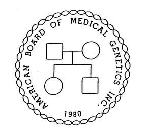 AMERICAN BOARD OF MEDICAL GENETICS INC. 1980 logo