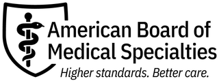 AMERICAN BOARD OF MEDICAL SPECIALTIES HIGHER STANDARDS. BETTER CARE. logo