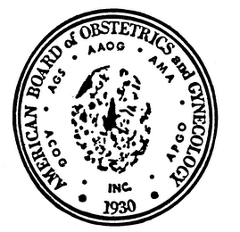 AMERICAN BOARD OF OBSTETRICS AND GYNECOLOGY, INC. 1930 ACOG AGS AAOG AMA APGO logo