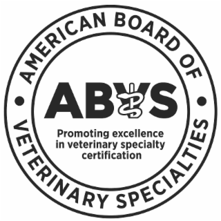 AMERICAN BOARD OF VETERINARY SPECIALTIES ABVS PROMOTING EXCELLENCE IN VETERINARY SPECIALTY CERTIFICATION logo