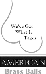 AMERICAN BRASS BALLS WE'VE GOT WHAT IT TAKES logo