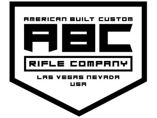 AMERICAN BUILT CUSTOM ABC RIFLE COMPANYLAS VEGAS NEVADA USA logo