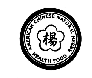 AMERICAN CHINESE NATURAL HERBS HEALTH FOOD logo