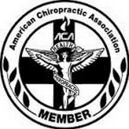 AMERICAN CHIROPRACTIC ASSOCIATION ACA HEALTH CHIROPRACTIC MEMBER logo