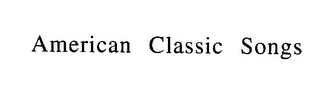AMERICAN CLASSIC SONGS logo