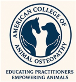 AMERICAN COLLEGE OF ANIMAL OSTEOPATHY EDUCATING PRACTITIONERS EMPOWERING ANIMALS logo