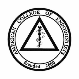 AMERICAN COLLEGE OF ENDODONTISTS FOUNDED 2000 logo