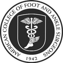 AMERICAN COLLEGE OF FOOT AND ANKLE SURGEONS 1942 logo