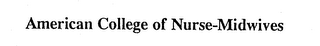 AMERICAN COLLEGE OF NURSE-MIDWIVES logo