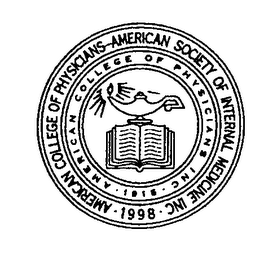 AMERICAN COLLEGE OF PHYSICIANS-AMERICAN SOCIETY OF INTERNAL MEDICINE INC 1998 AMERICAN COLLEGE OF PHYSICIANS INC 1915 logo