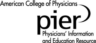AMERICAN COLLEGE OF PHYSICIANS PIER PHYSICIAN'S INFORMATION AND EDUCATION RESOURCE logo
