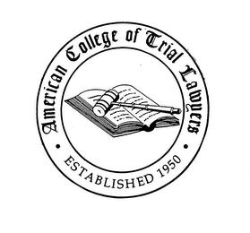 AMERICAN COLLEGE OF TRIAL LAWYERS ESTABLISHED 1950 logo