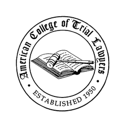 AMERICAN COLLEGE OF TRIAL LAWYERS - ESTABLISHED 1950 - logo