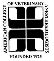 AMERICAN COLLEGE OF VETERINARY ANESTHESIOLOGISTS FOUNDED 1975 logo