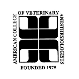 AMERICAN COLLEGE OF VETERINARY ANESTHESIOLOGISTS FOUNDED 1975 logo