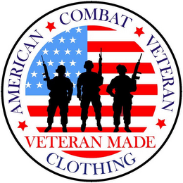 AMERICAN COMBAT VETERAN VETERAN MADE CLOTHING logo