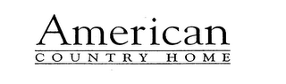AMERICAN COUNTRY HOME logo