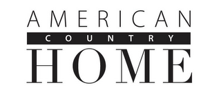 AMERICAN COUNTRY HOME logo