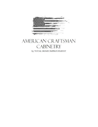 AMERICAN CRAFTSMAN CABINETRY BY TOTAL HOME IMPROVEMENT logo