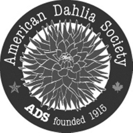 AMERICAN DAHLIA SOCIETY ADS FOUNDED 1915 logo
