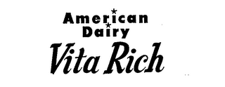 AMERICAN DAIRY VITA RICH logo