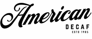 AMERICAN DECAF ESTD 1985 logo