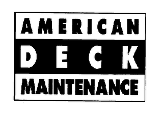 AMERICAN DECK MAINTENANCE logo