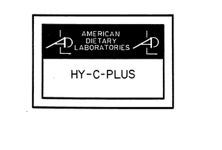 AMERICAN DIETARY LABORATORIES HY-C-PLUS ADL logo