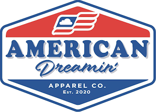 AMERICAN DREAMIN' APPAREL CO. EST. 2020 logo
