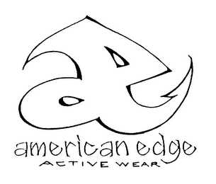 AMERICAN EDGE ACTIVE WEAR AE logo