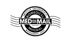 AMERICAN ENVIRONMENTAL MANAGEMENT CORP. BIOMEDICAL MATERIAL MEDICAL MAIL SERVICE logo